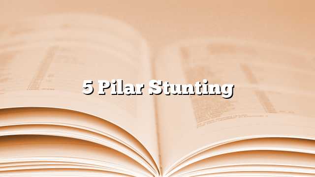 5 Pilar Stunting