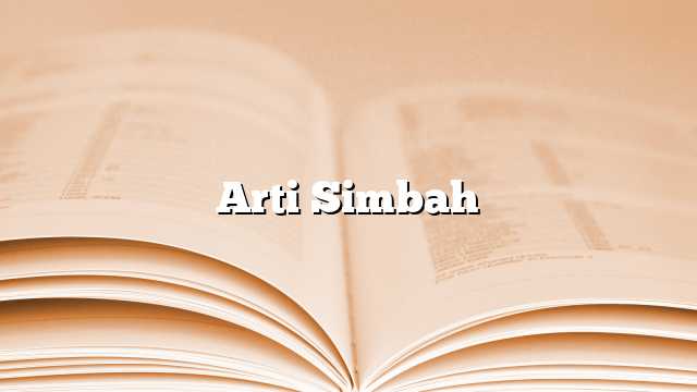 Arti Simbah