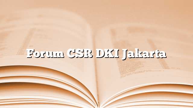 Forum CSR DKI Jakarta