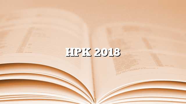 HPK 2018