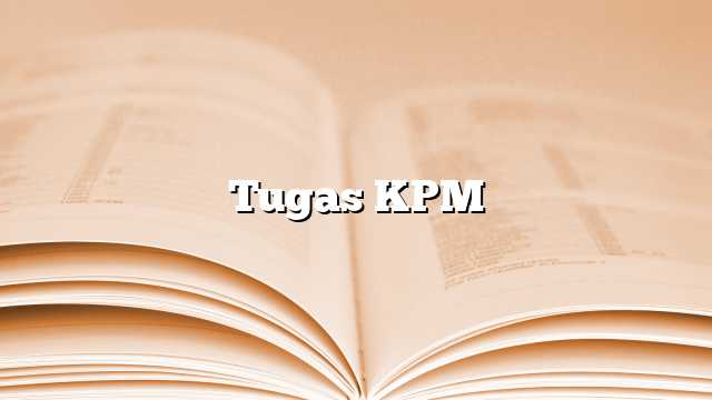 Tugas KPM